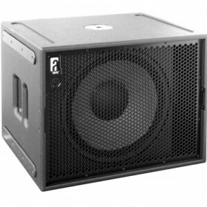 Alcons Audio BF151 mkII – kompakter 1×15" Subwoofer in Durotect-Beschichtung, Frontansicht