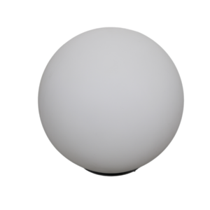 Astera AX5 Diffuser Dome 25 cm – PMMA-Dekokugel auf AX5 TriplePAR aufgesetzt