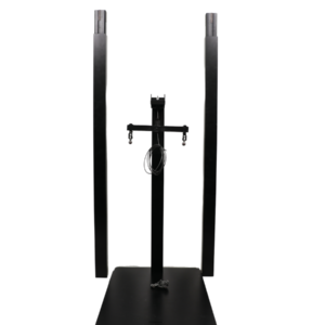 Excellent Line DesignStele P6 Set – eleganter Indoor PA-Tower in Schwarz/Lichtgrau