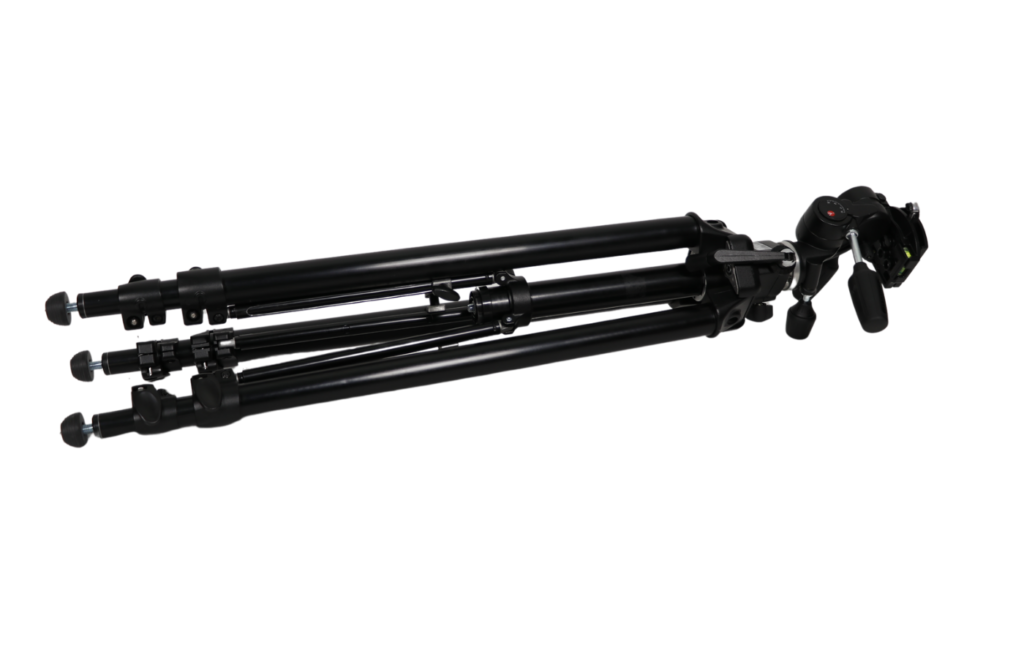 Manfrotto MA475B Videostativ, Black mit 808RC4 3-Wege-Kopf